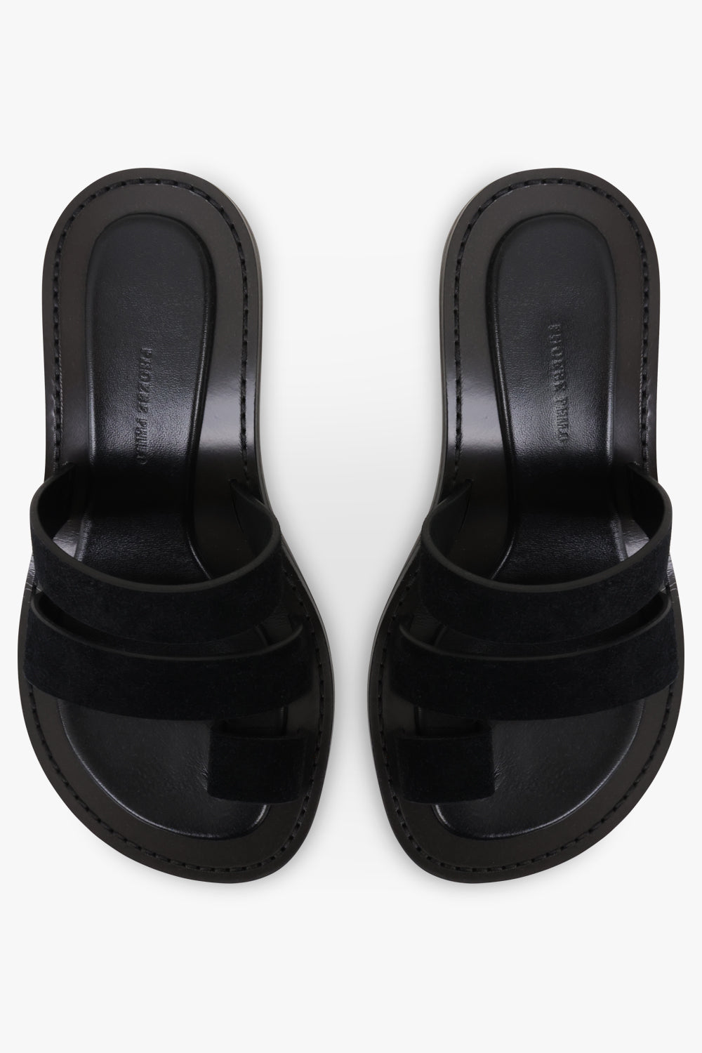 PHOEBE PHILO SHOES Three Strap Sandal | Black