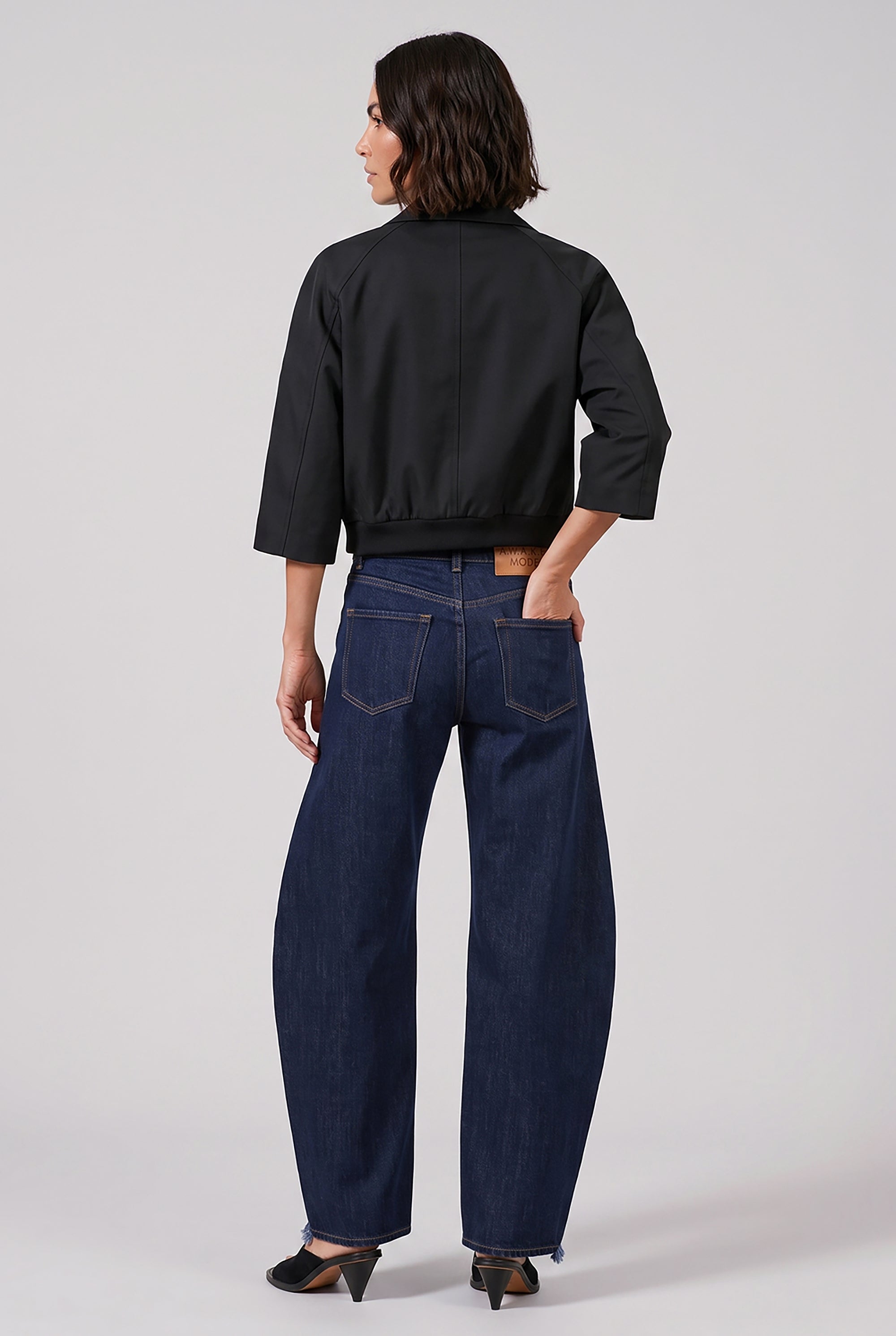 SACAI RTW Suiting X Twill Oversize Double Breast Jacket | Black