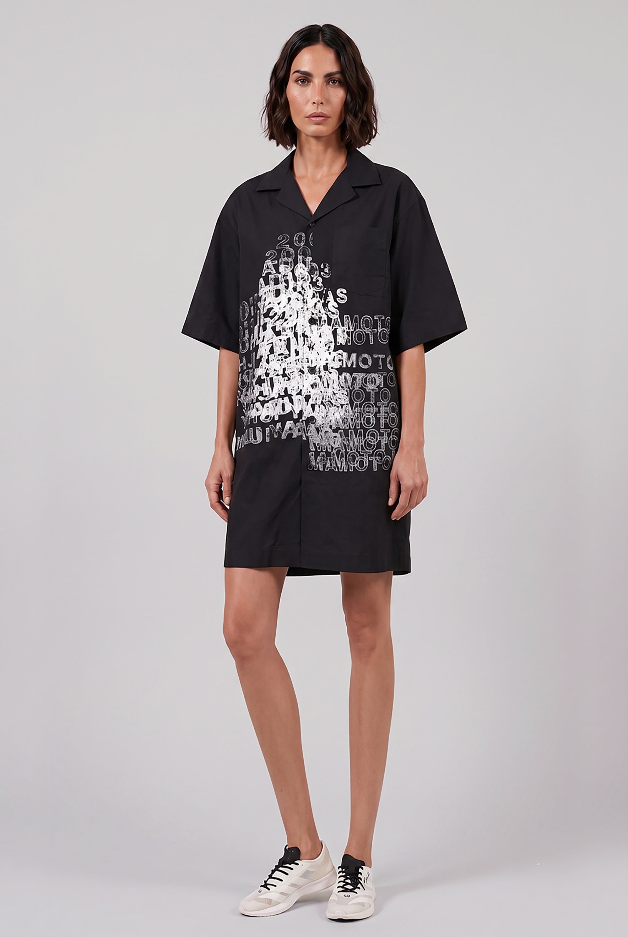 Y-3 RYW Graphic Long Shirt | Black