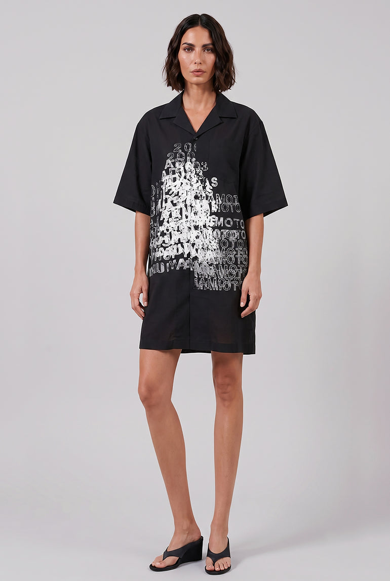 Y-3 RYW Graphic Long Shirt | Black