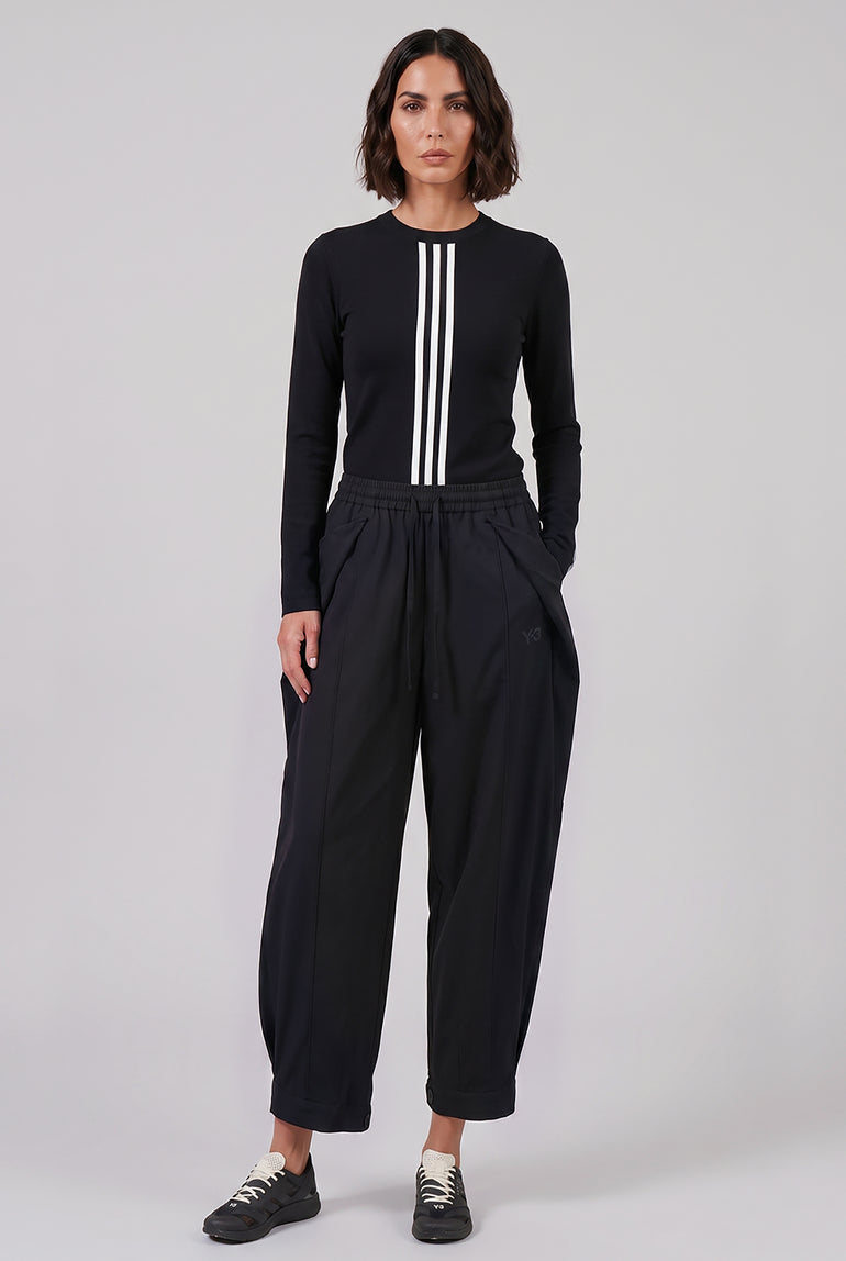 Y-3 RYW 3-Stripe Recycled Nylon Pant | Black