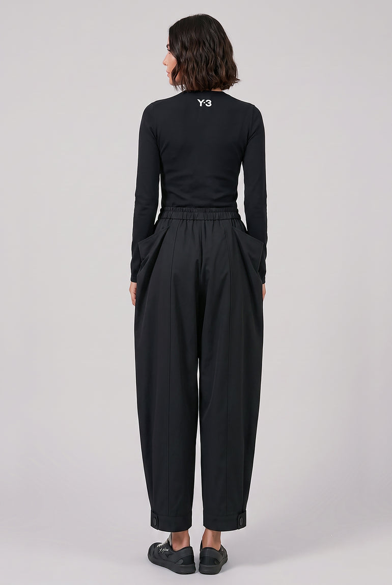 Y-3 RYW 3-Stripe Recycled Nylon Pant | Black