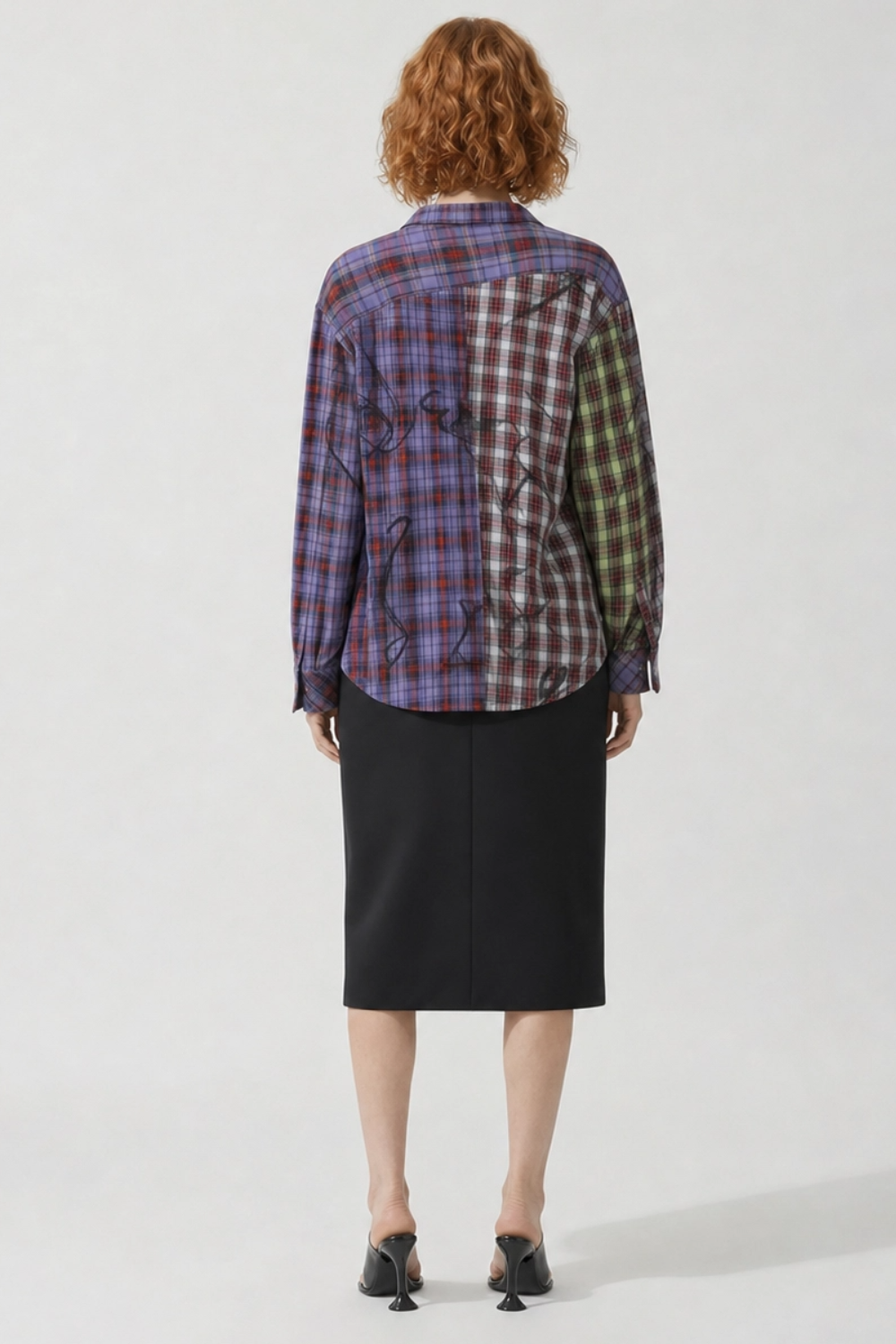 VIVIENNE WESTWOOD RTW Chaos Oversized Check Shirt | Red/Multi