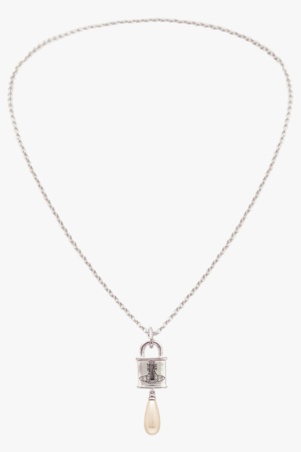 VIVIENNE WESTWOOD JEWELLERY SILVER / White/Silver Celestia Small Pearl Pendant | Silver/White