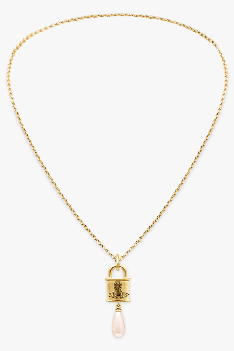 VIVIENNE WESTWOOD JEWELLERY GOLD / White/Gold Celestia Small Pearl Pendant | Gold/White