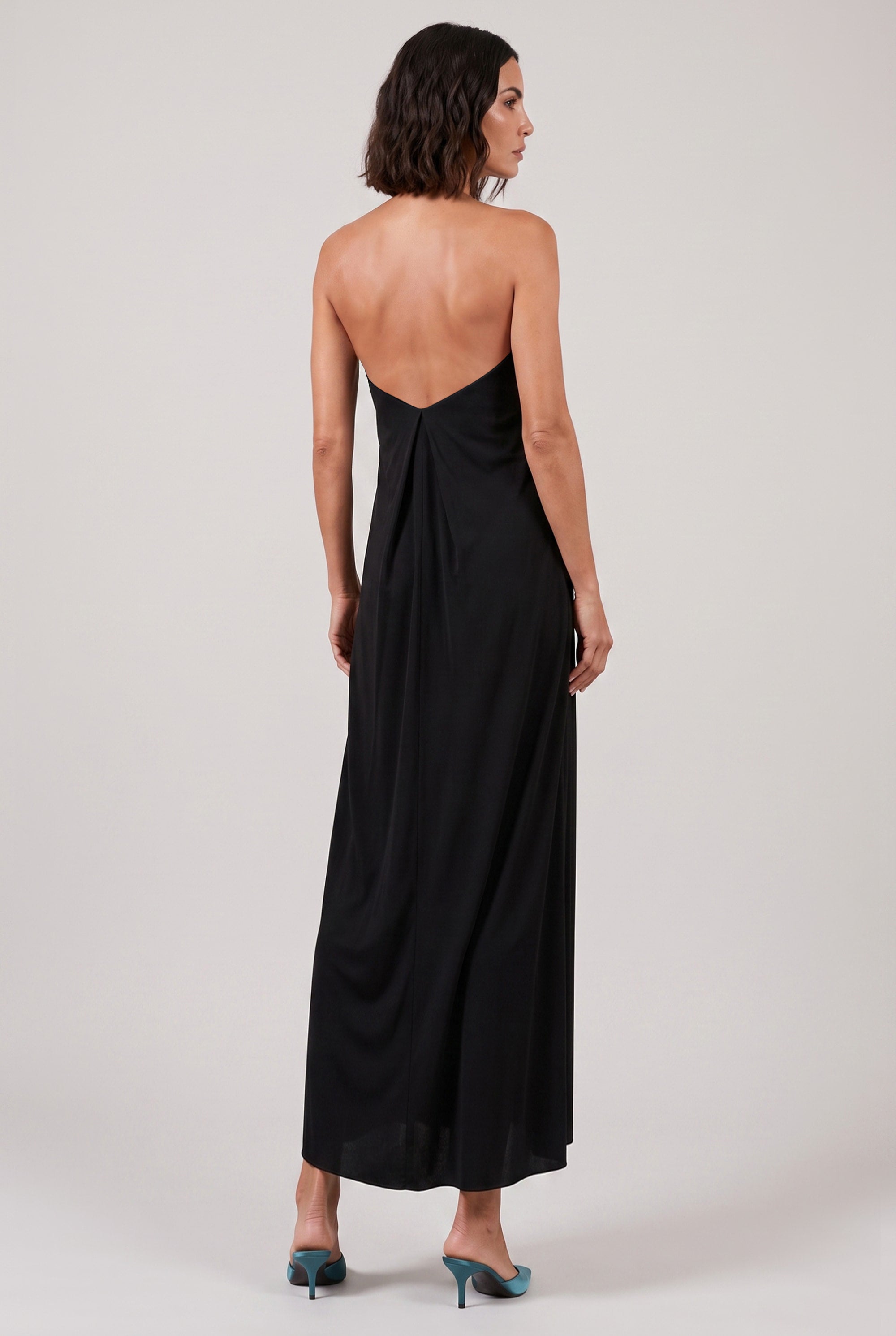 ALAIA RTW BLACK / Black / 36 Scoop Neck Cross Dress | Black