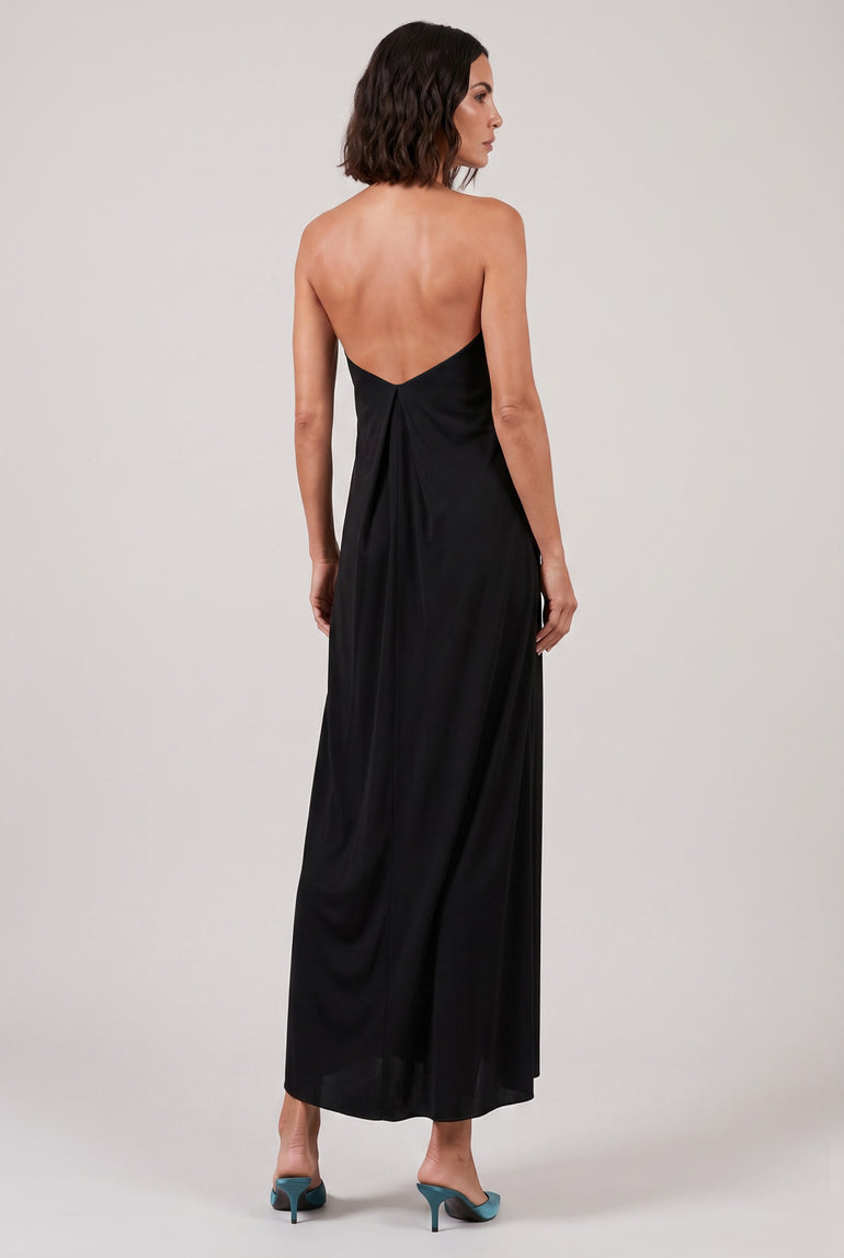 ALAIA RTW BLACK / Black / 36 Scoop Neck Cross Dress | Black