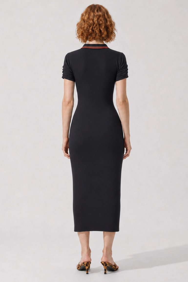 VIVIENNE WESTWOOD RTW Pulling Polo Midi Dress | Black