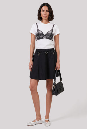 VAQUERA RTW Bra Print T-Shirt | White/Black