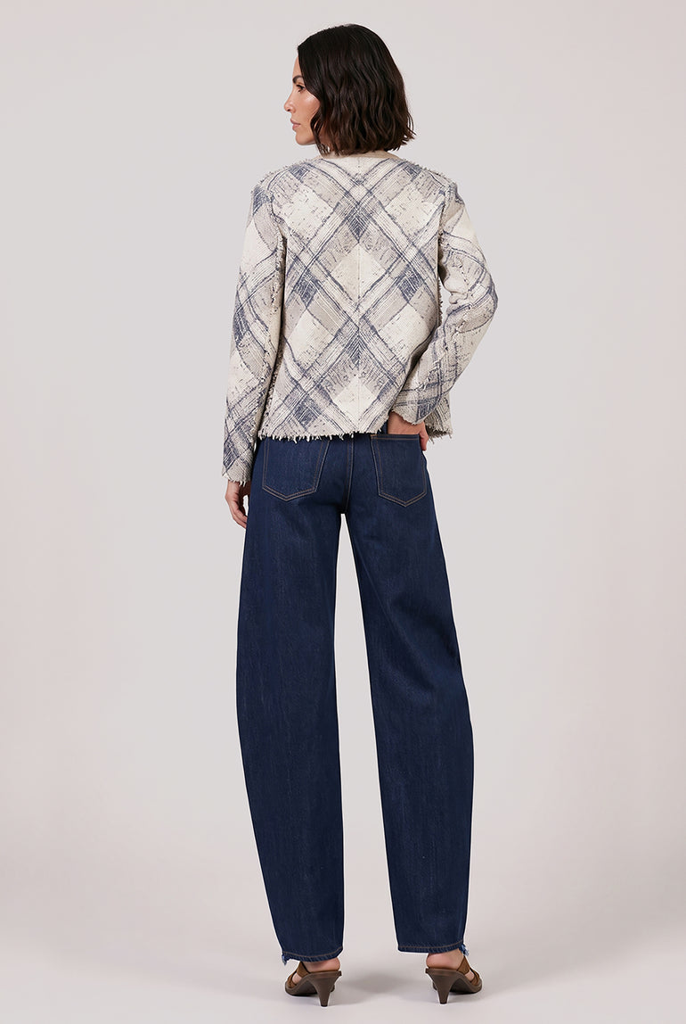 VIVIENNE WESTWOOD RTW Broken Tartan Cardigan | Gold/Multi