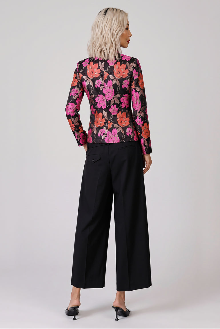 COMME DES GARCONS RTW Elastic Waist Straight Leg Crop Pant | Black