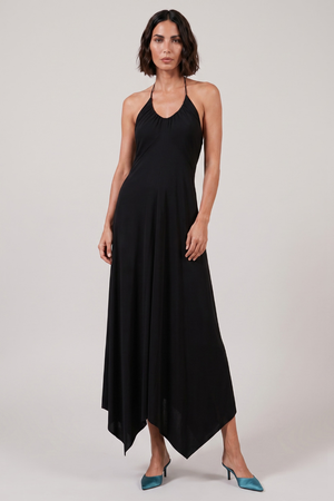 ALAIA RTW BLACK / Black / 36 Scoop Neck Cross Dress | Black
