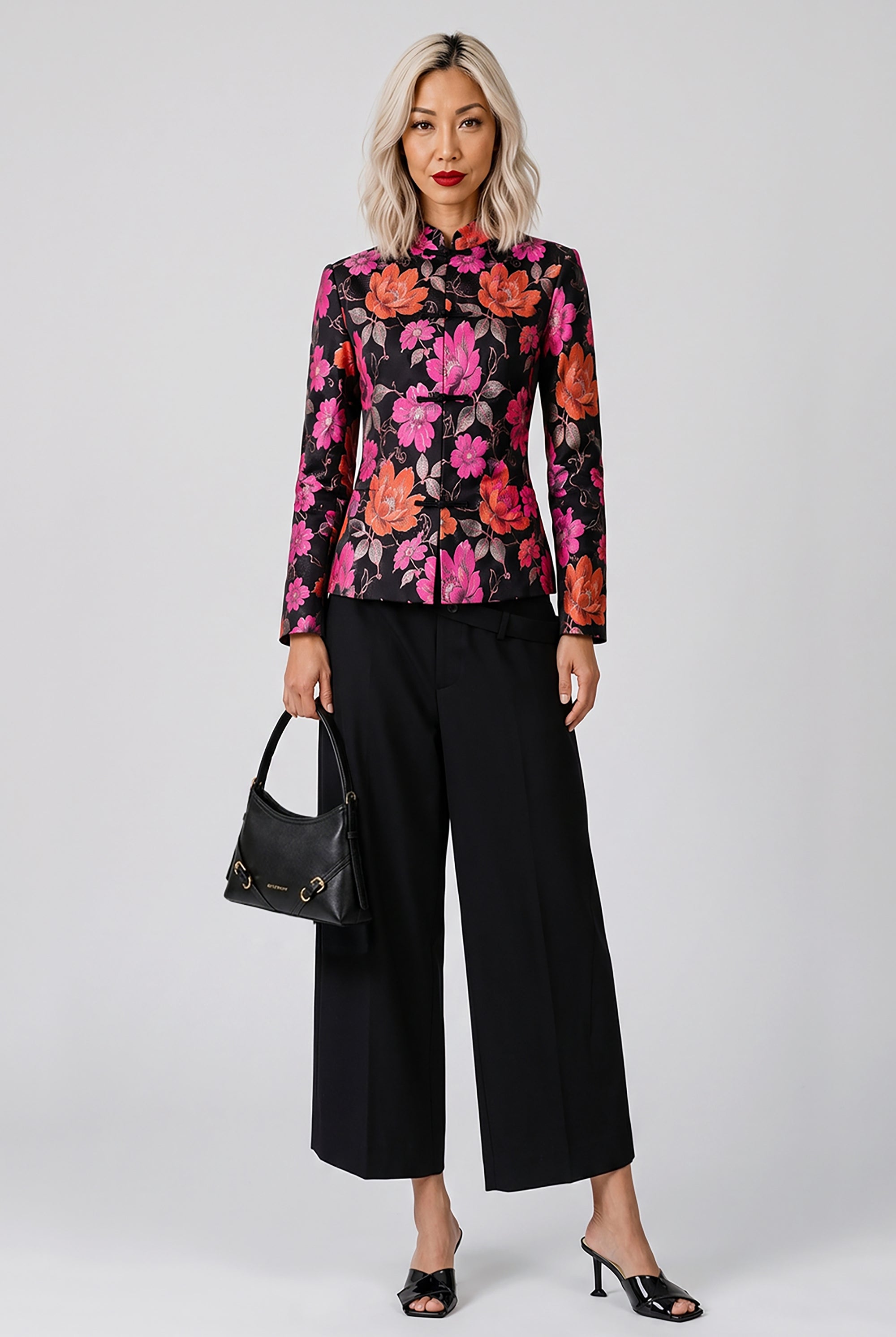 COMME DES GARCONS RTW Elastic Waist Straight Leg Crop Pant | Black