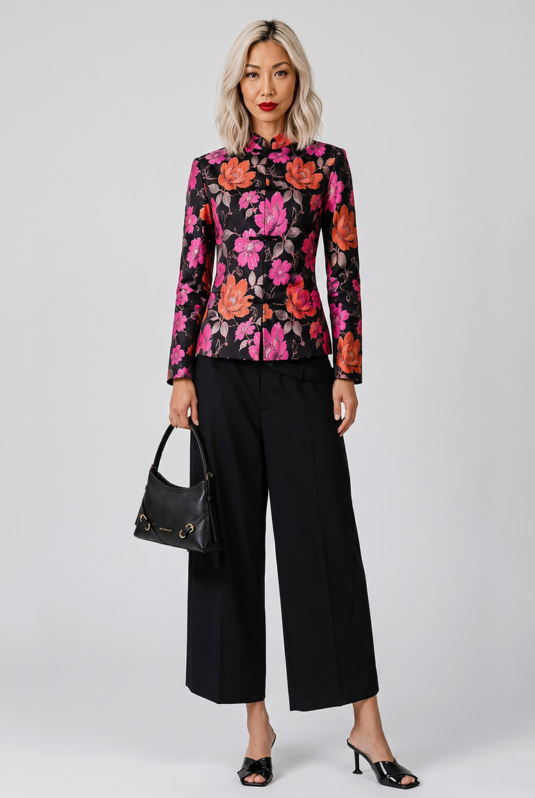 COMME DES GARCONS RTW Elastic Waist Straight Leg Crop Pant | Black