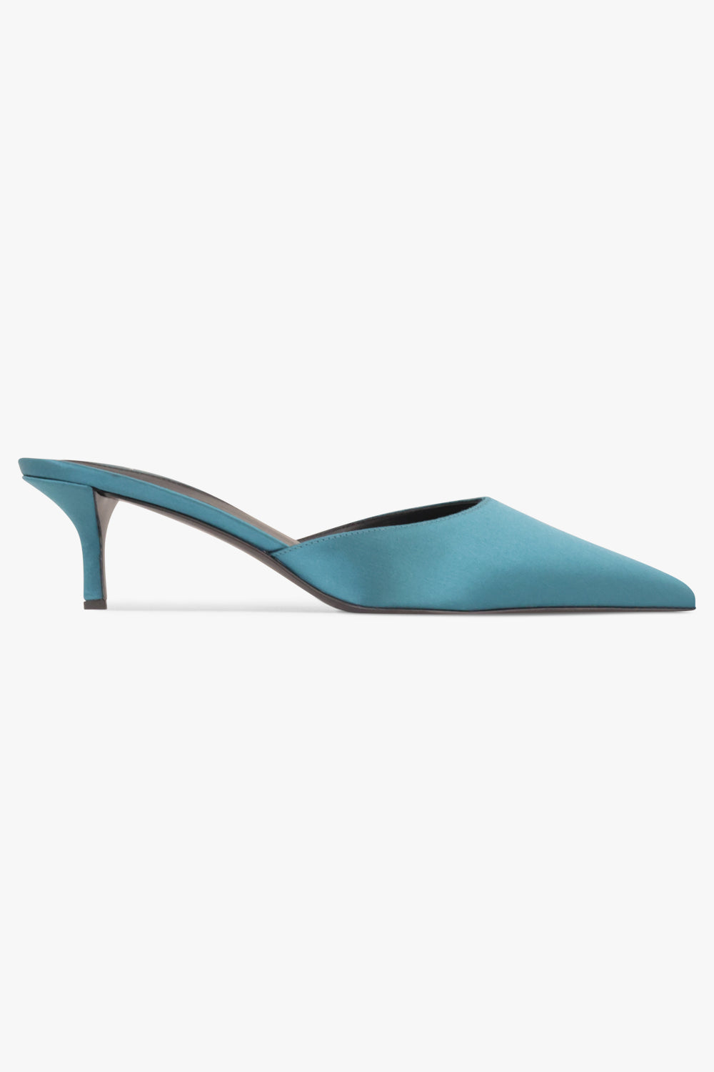 ALAIA SHOES Le Coeur Satin 55mm Mule | Emerald