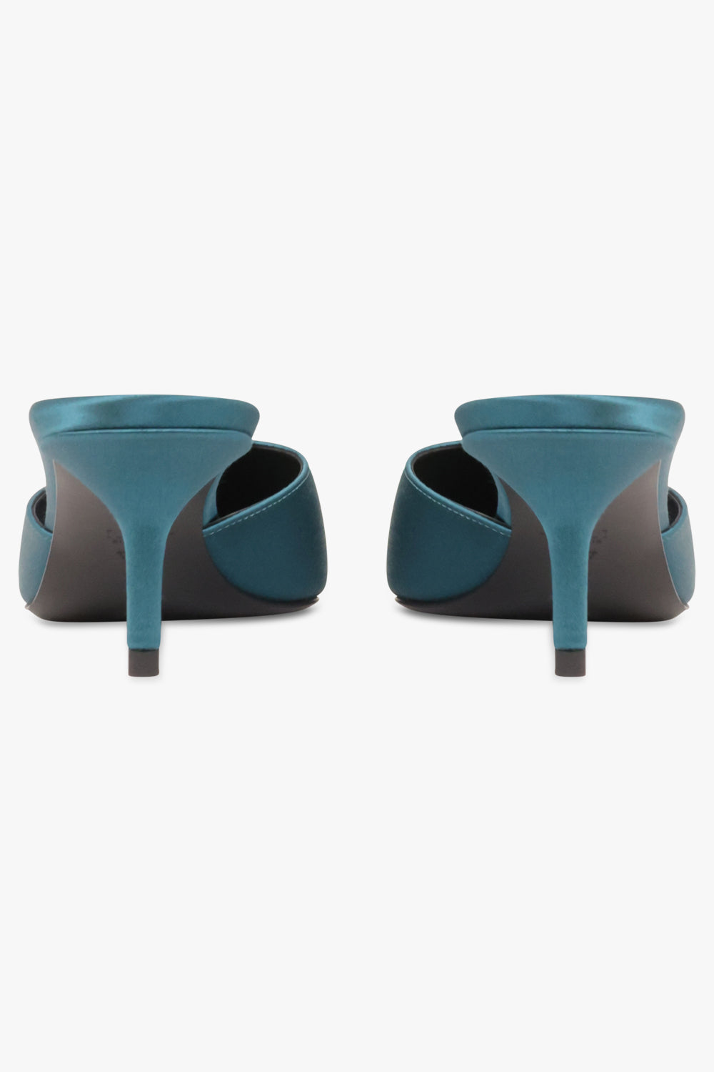 ALAIA SHOES Le Coeur Satin 55mm Mule | Emerald