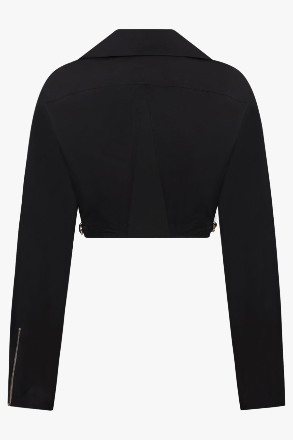 ALAIA RTW Cropped Biker Jacket | Black