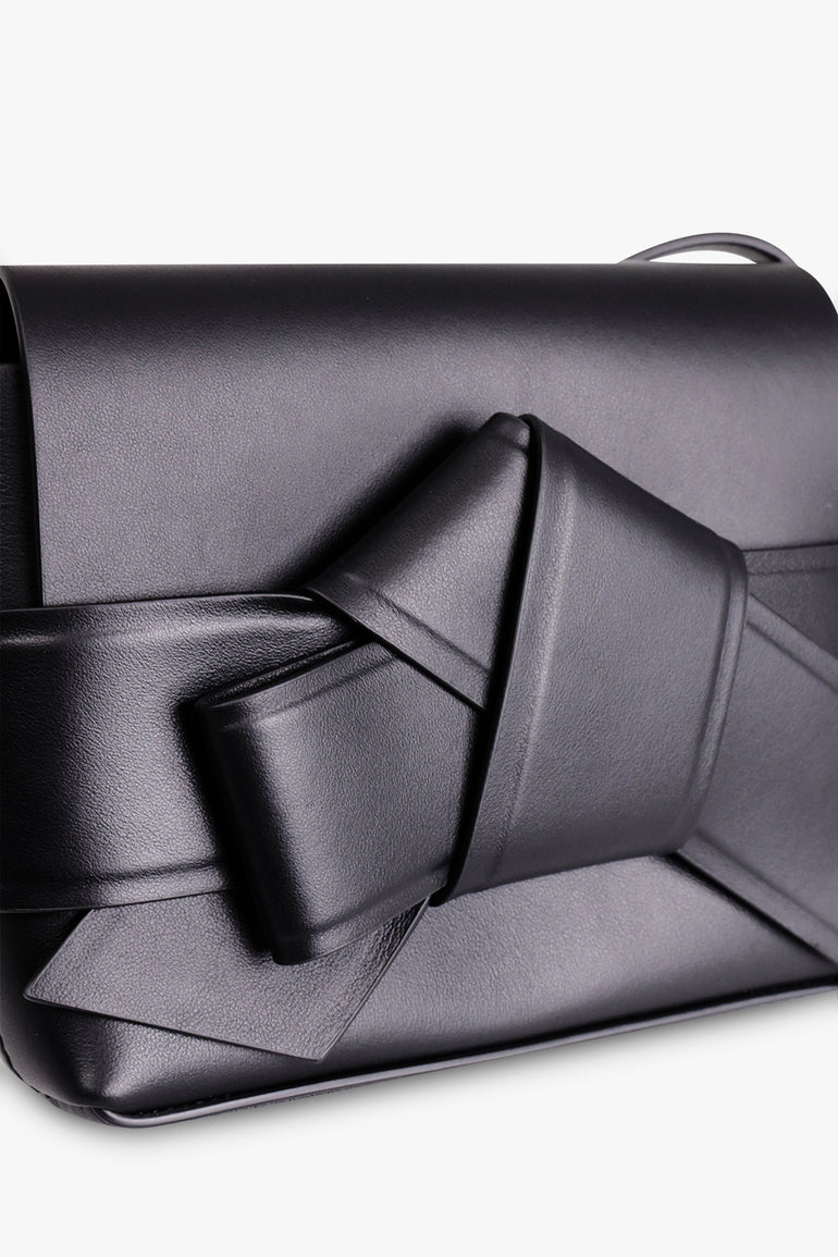 ACNE STUDIOS SMALL LEATHER GOODS Black Musubi Mini Crossbody Bag | Black