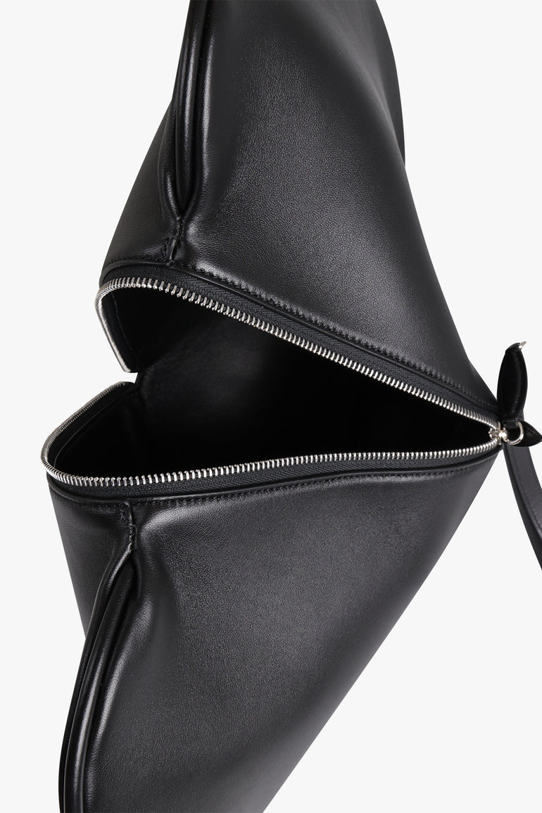 ALAIA BAGS Black Le Coeur Oversized Leather Clutch | Black