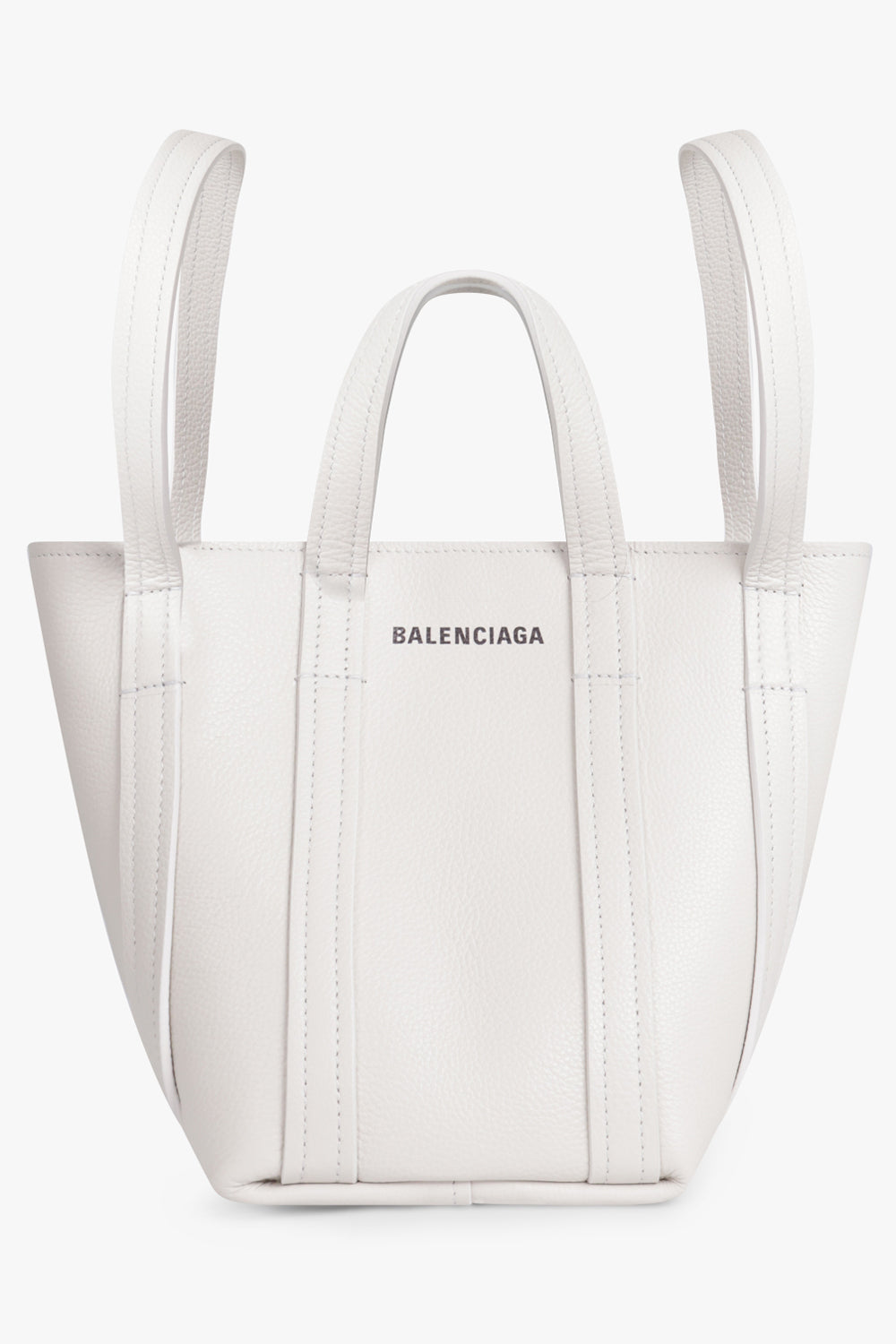 BALENCIAGA BAGS WHITE Everyday 2.0 XS North South Shopping Tote | Chalky White