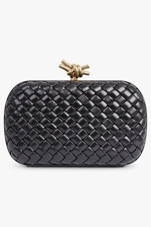 BOTTEGA VENETA BAGS Black Knot Bag | Black/Brass