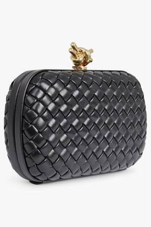 BOTTEGA VENETA BAGS Black Knot Bag | Black/Brass