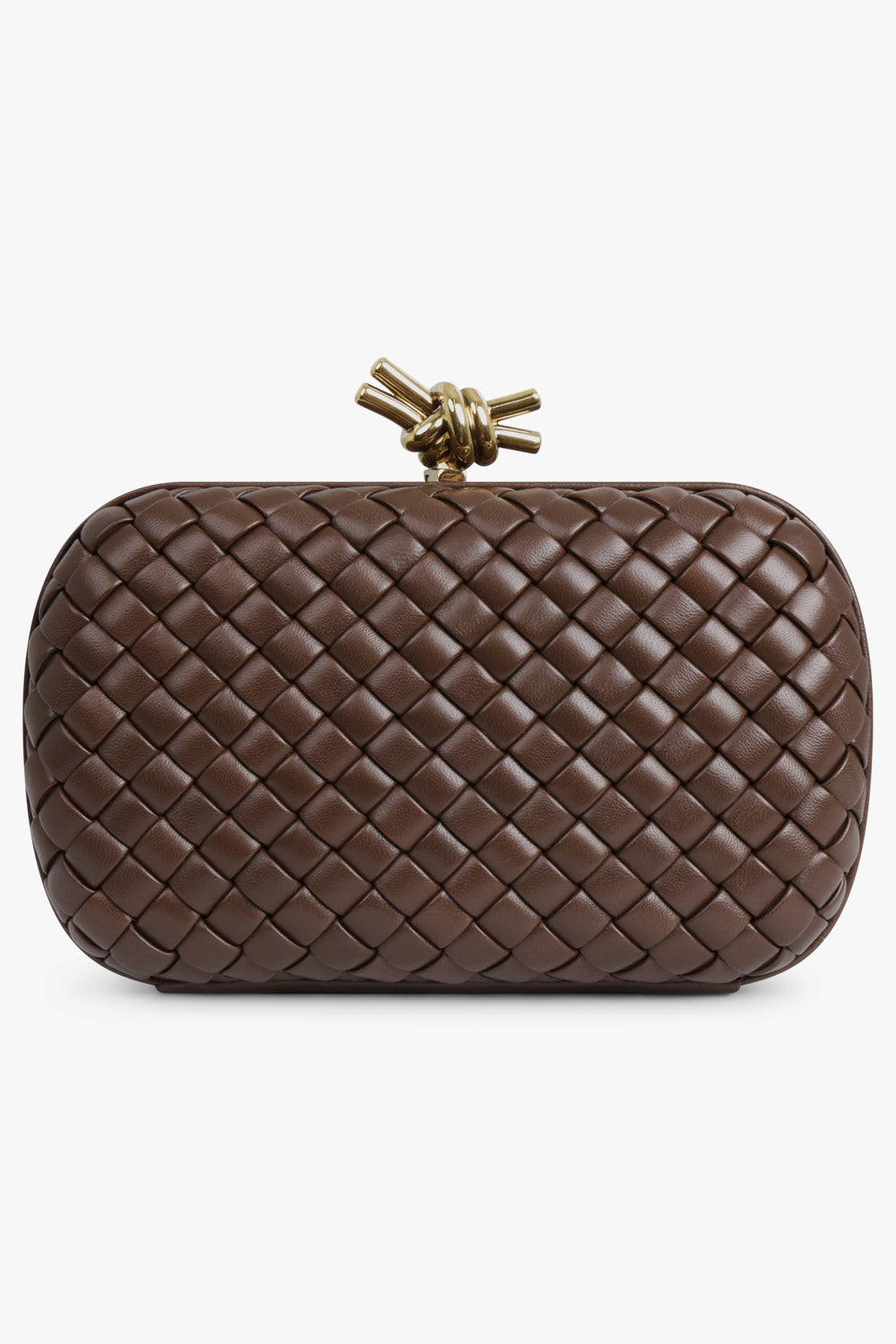 BOTTEGA VENETA BAGS Brown Knot Bag | Light Brown/Brass