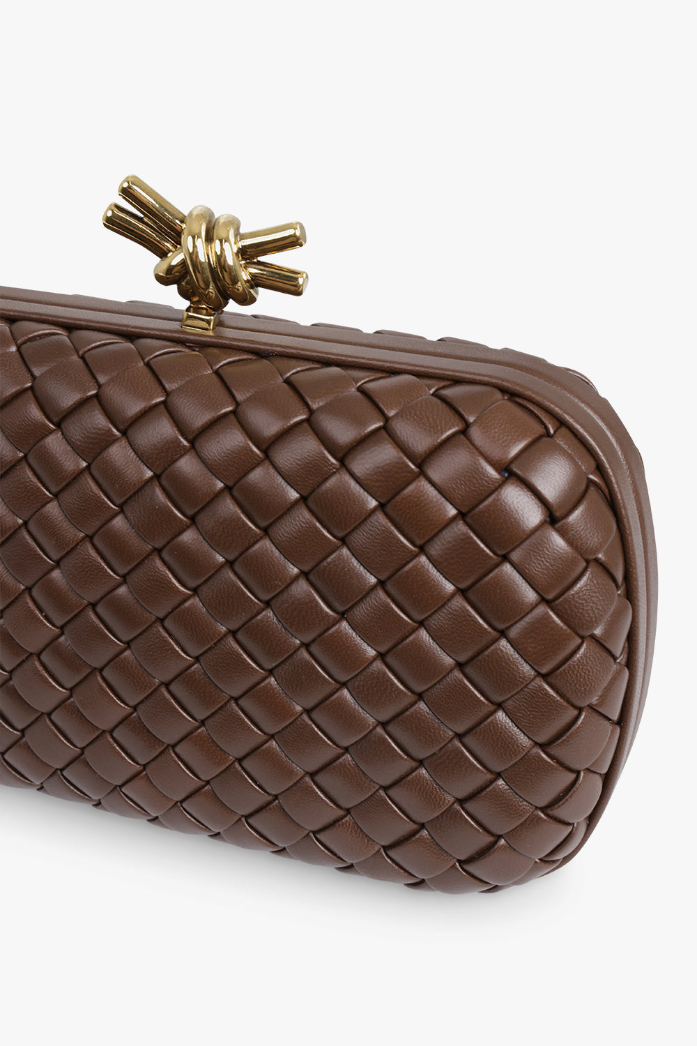 BOTTEGA VENETA BAGS Brown Knot Bag | Light Brown/Brass