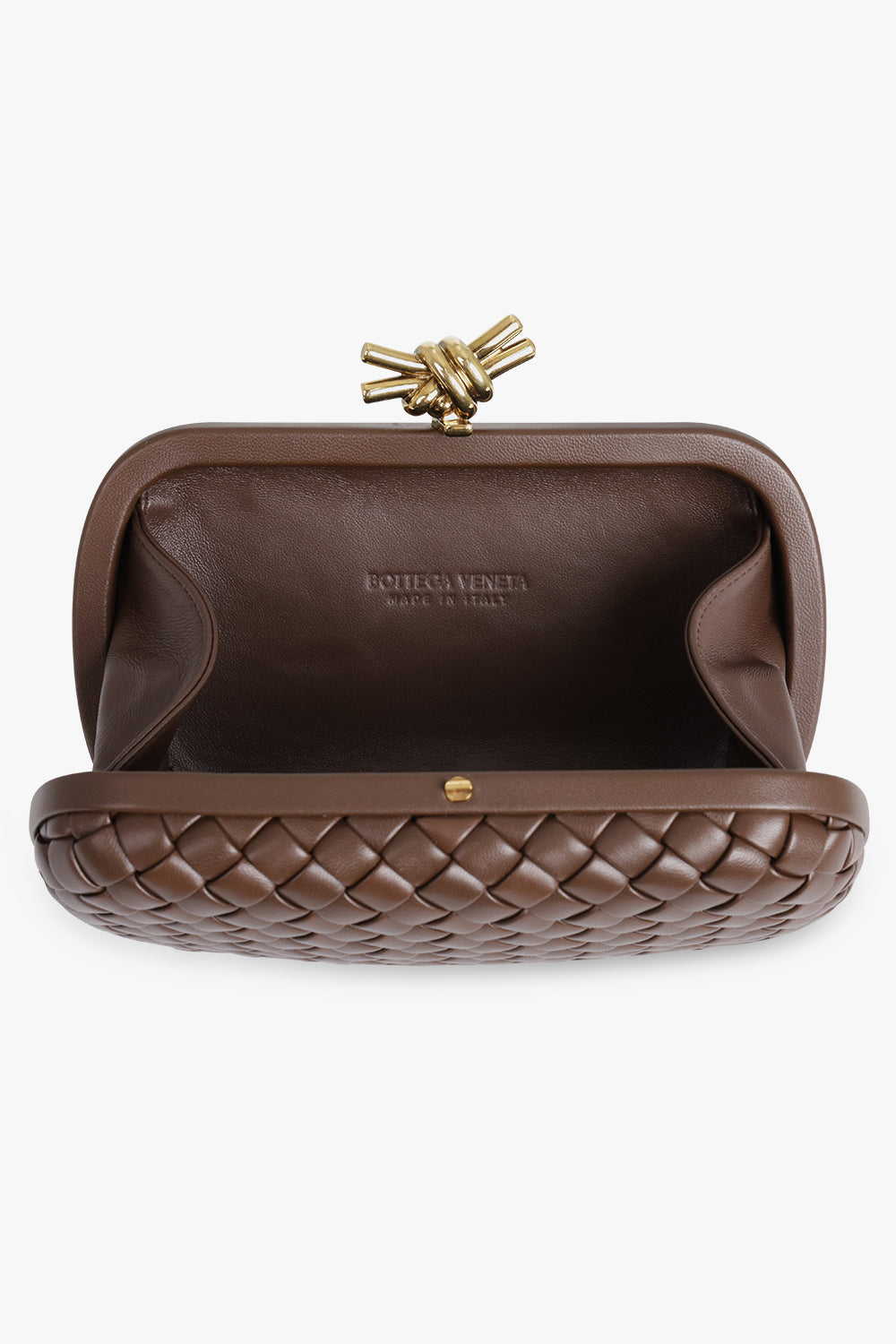 BOTTEGA VENETA BAGS Brown Knot Bag | Light Brown/Brass