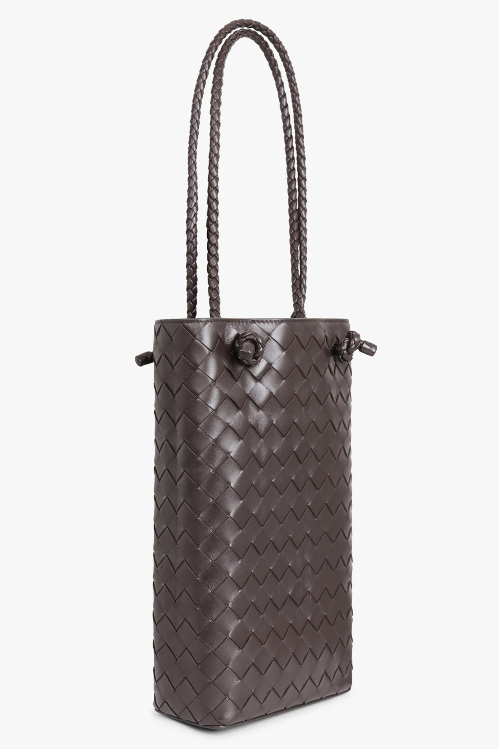 BOTTEGA VENETA BAGS Brown Mini Intrecciato Tote Bag | Fondant/Gold