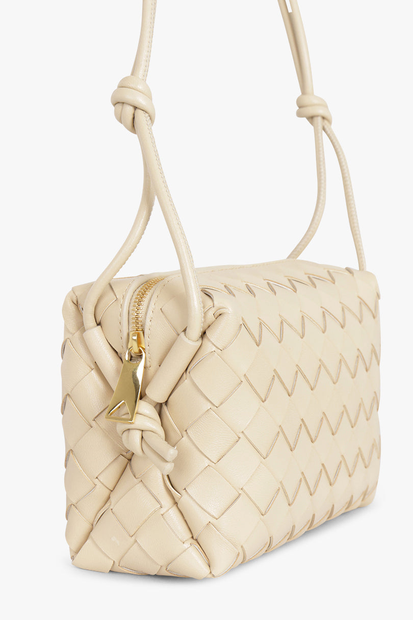 BOTTEGA VENETA BAGS Beige Mini Loop Bag | Porridge/Gold