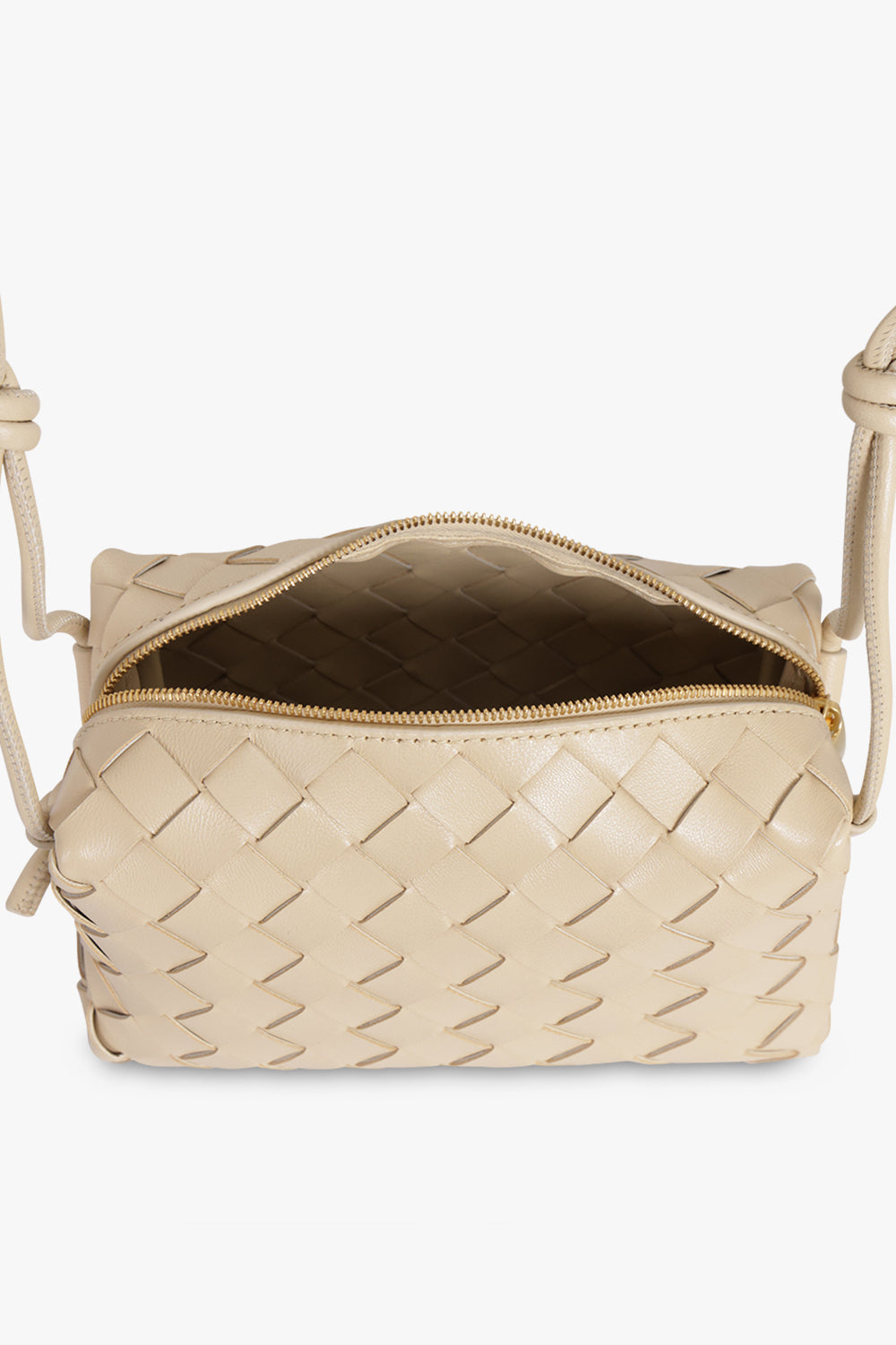 BOTTEGA VENETA BAGS Beige Mini Loop Bag | Porridge/Gold