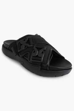 BOTTEGA VENETA SHOES Polyrec Nylon Sandal | Black