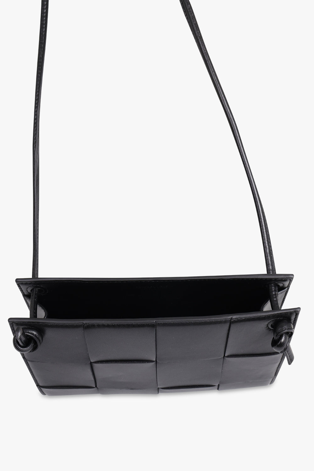BOTTEGA VENETA BAGS Black Small Intrecciato Bag | Black/Gold