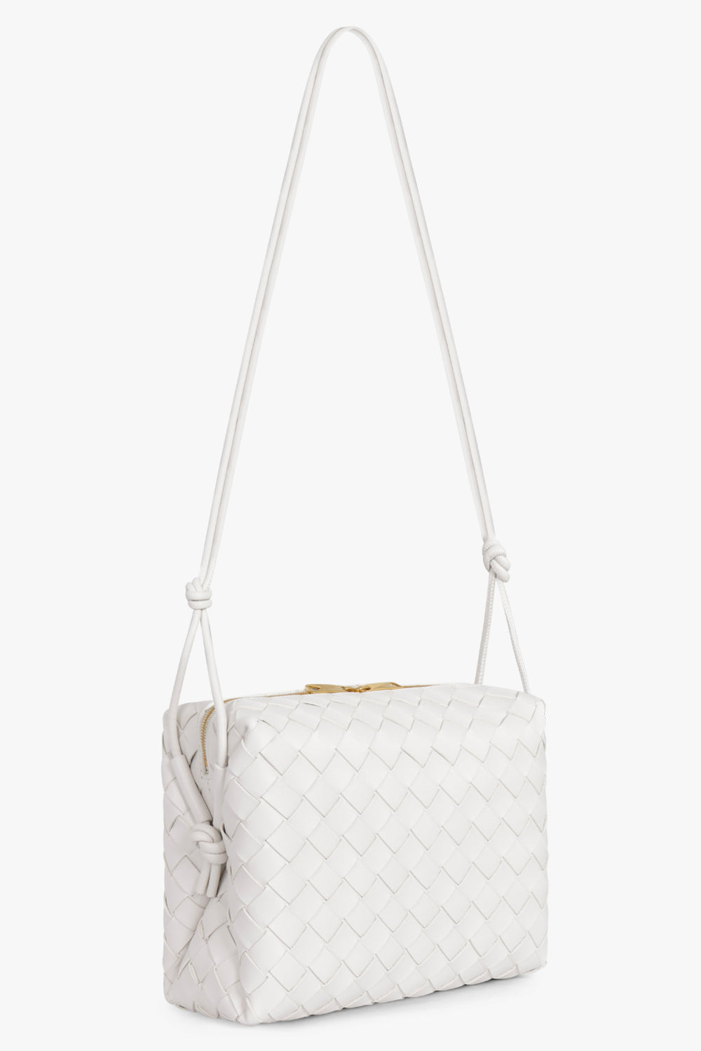 BOTTEGA VENETA BAGS White Small Loop Bag | White/Gold