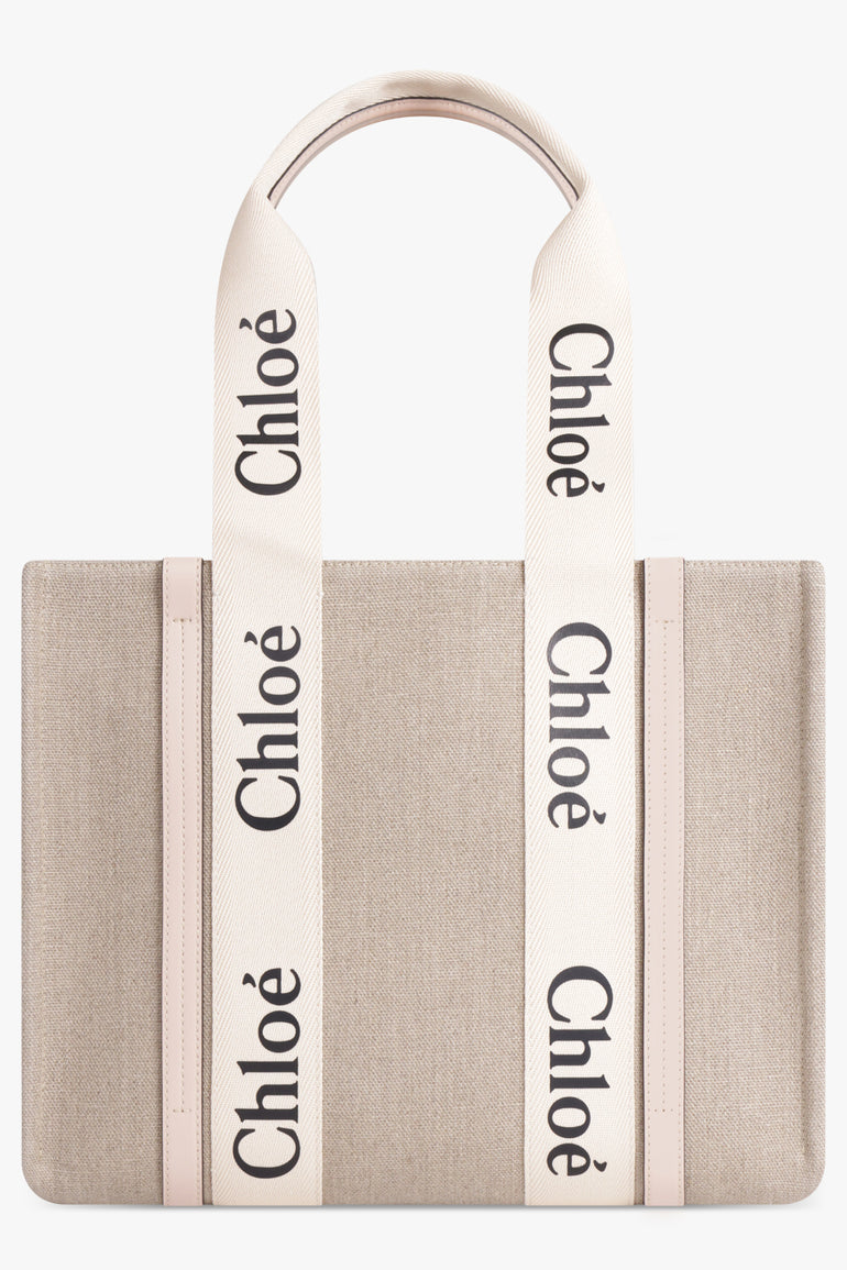 CHLOE BAGS Pink Woody Medium Tote | Cement Pink