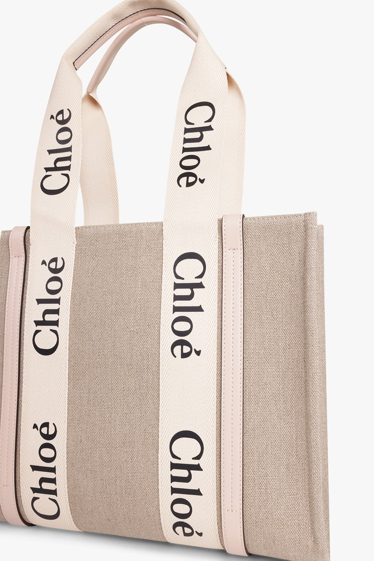 CHLOE BAGS Pink Woody Medium Tote | Cement Pink