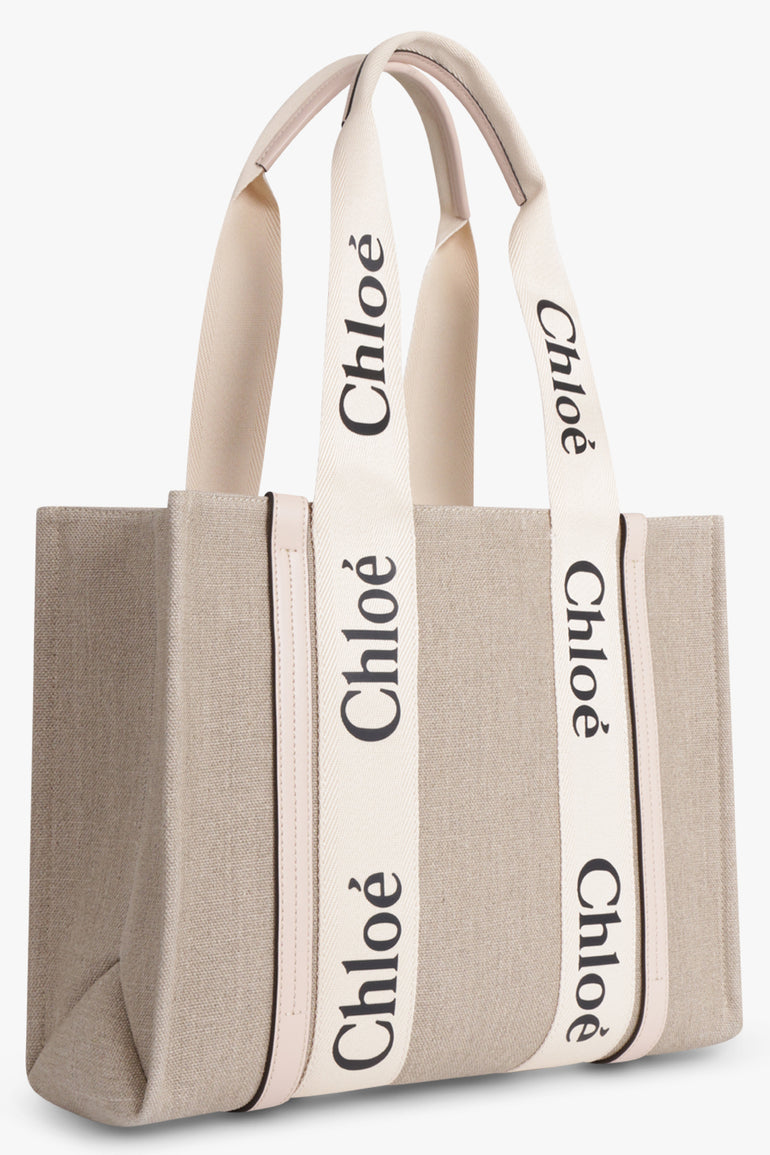 CHLOE BAGS Pink Woody Medium Tote | Cement Pink