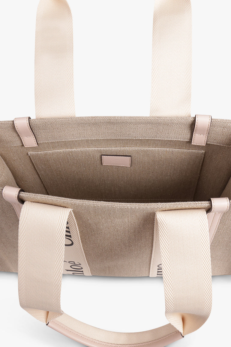 CHLOE BAGS Pink Woody Medium Tote | Cement Pink