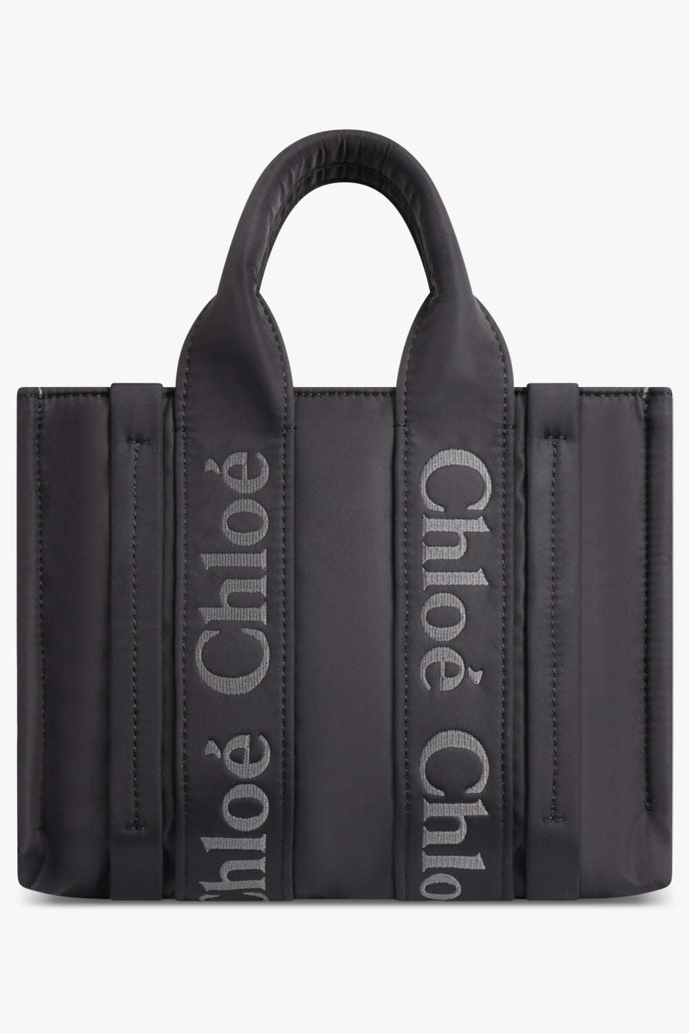 CHLOE BAGS Black Woody Small Nylon Tote | Black