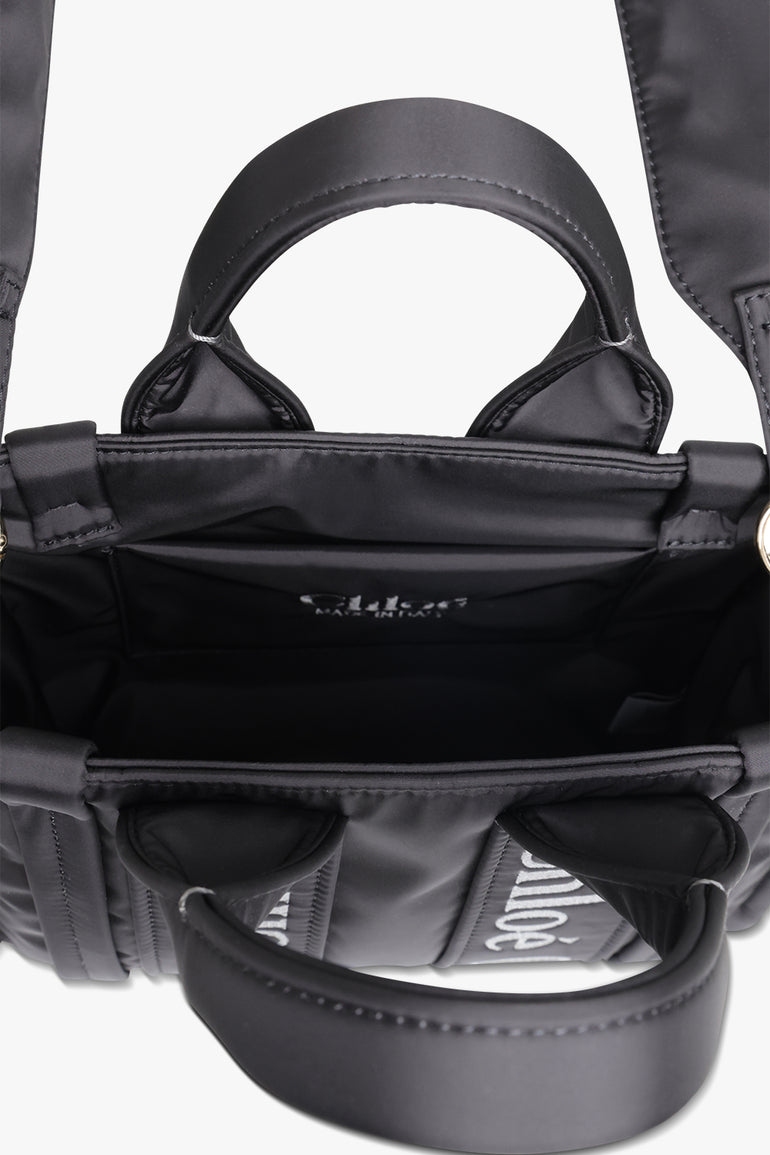 CHLOE BAGS Black Woody Small Nylon Tote | Black