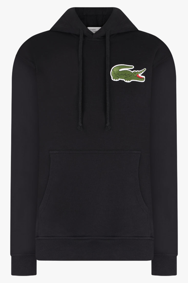 X Lacoste Hoodie Black – Parlour X
