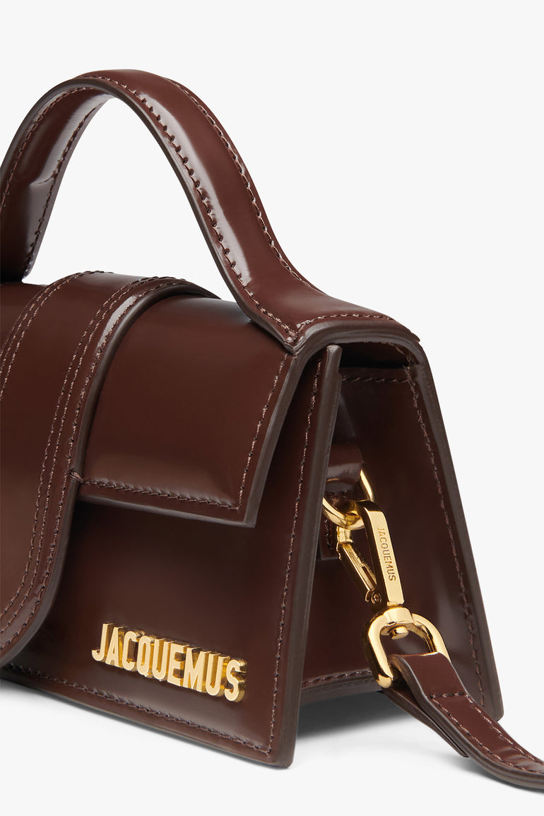 JACQUEMUS Bags BROWN / MIDNIGHT BROWN LE BAMBINO BAG | SHINY BROWN