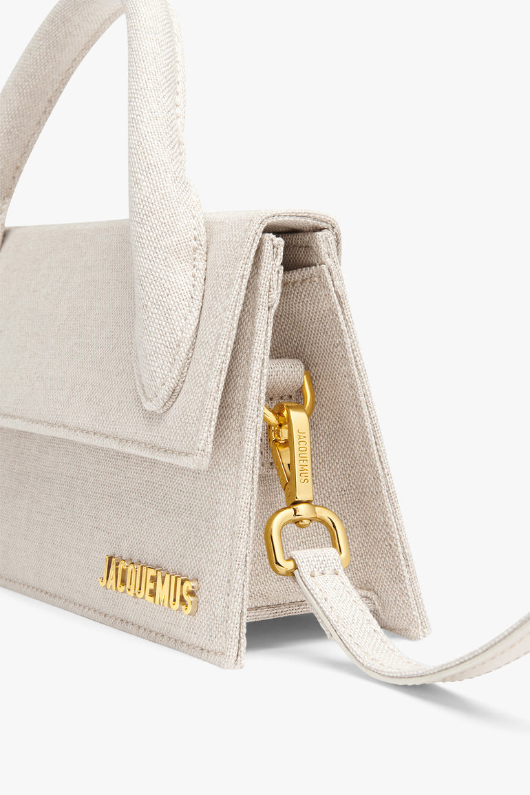 Jacquemus Le Chiquito Long Bag In Beige Leather in Natural