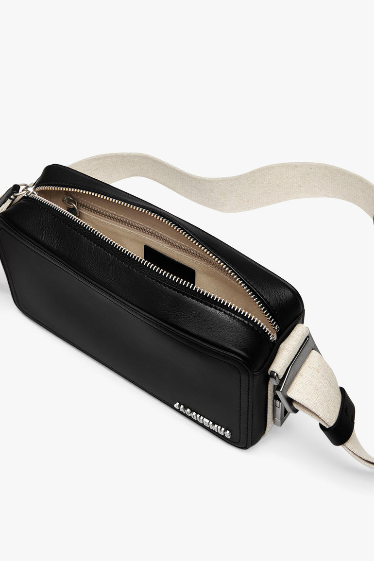 JACQUEMUS BAGS Black Le Cuerda Horizontal Bag | Black