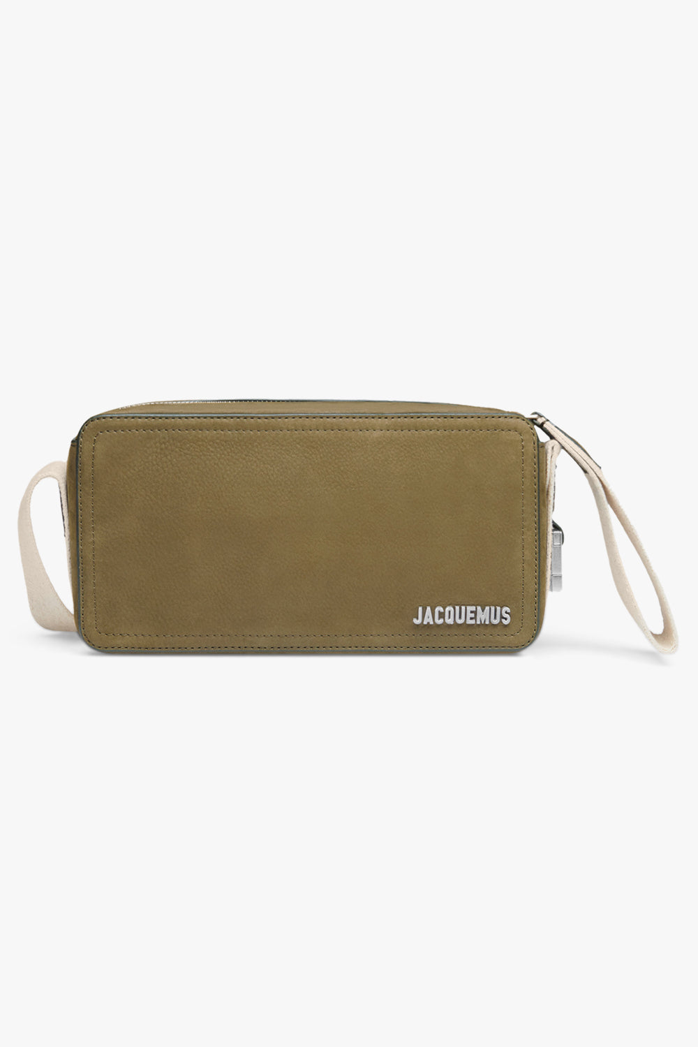 JACQUEMUS BAGS Green Le Cuerda Horizontal Bag | Dark Khaki