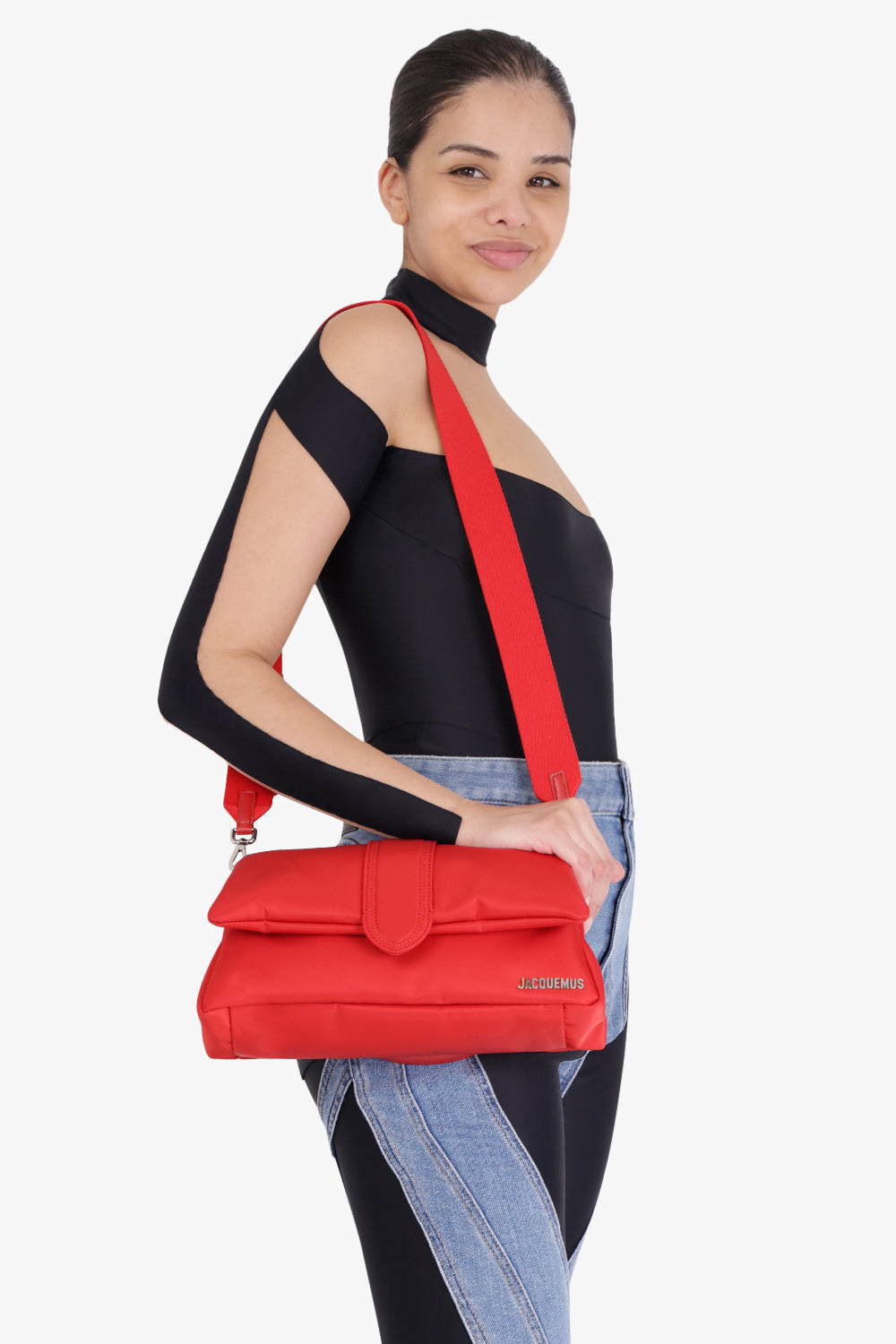JACQUEMUS BAGS Red Le Bambimou Nylon | Red