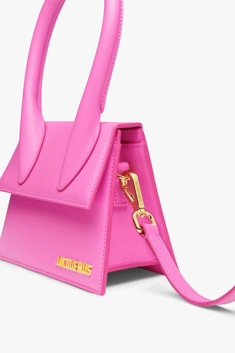JACQUEMUS BAGS Pink Le Chiquito Moyen Bag | Neon Pink