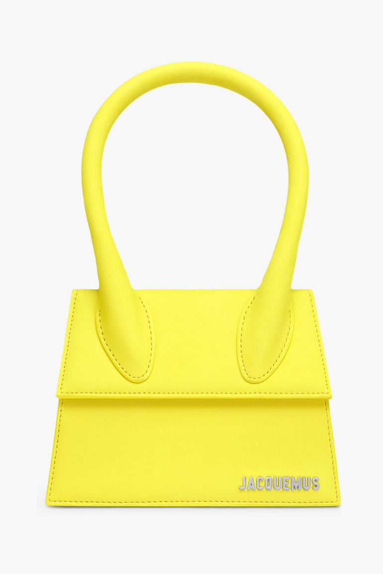JACQUEMUS BAGS Yellow Le Chiquito Moyen Bag | Neon Yellow