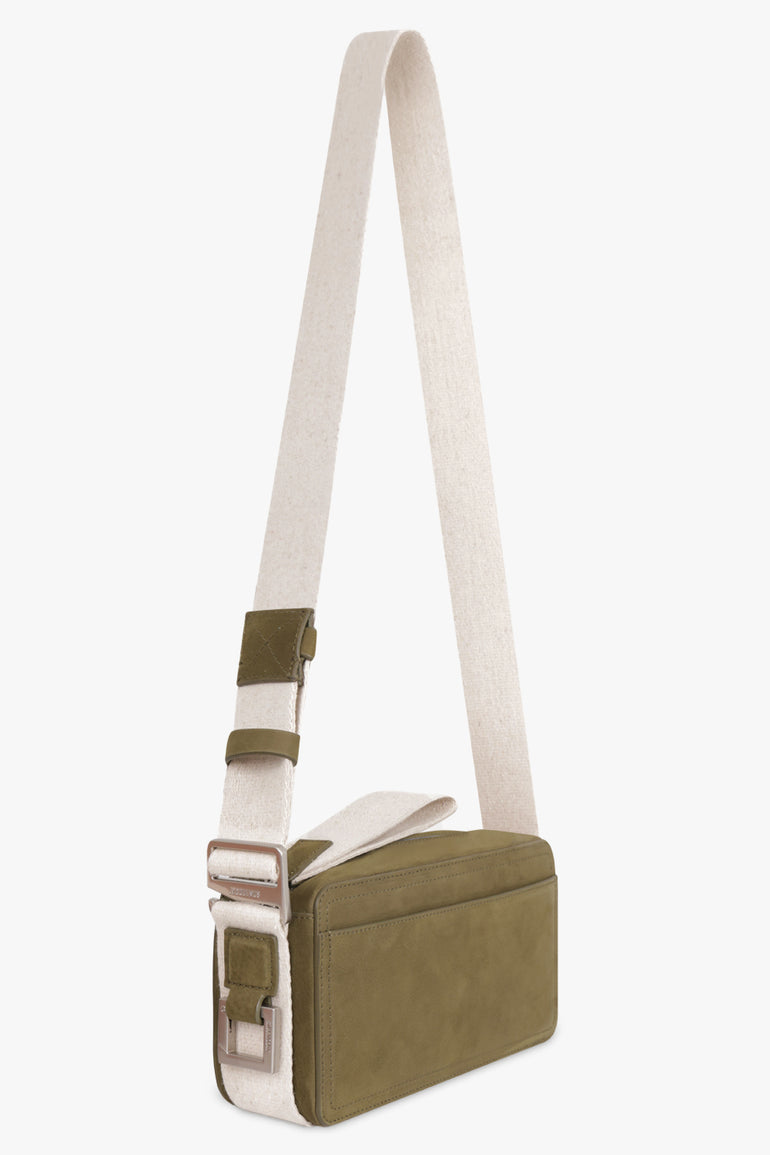 JACQUEMUS BAGS Green Le Cuerda Horizontal Bag | Dark Khaki